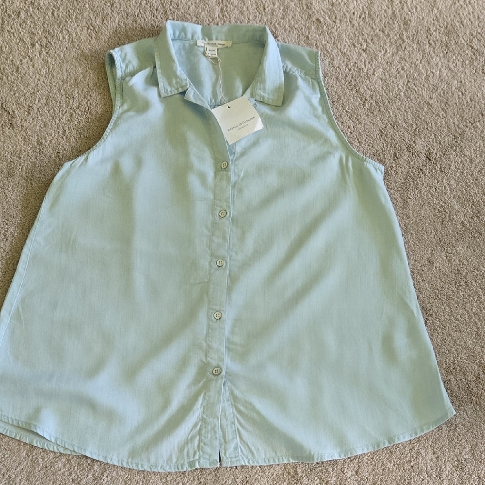 Beachlunchlounge Sky Blue Collared Shirt